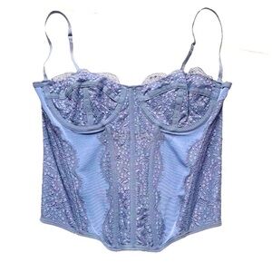 Periwinkle cider corset top